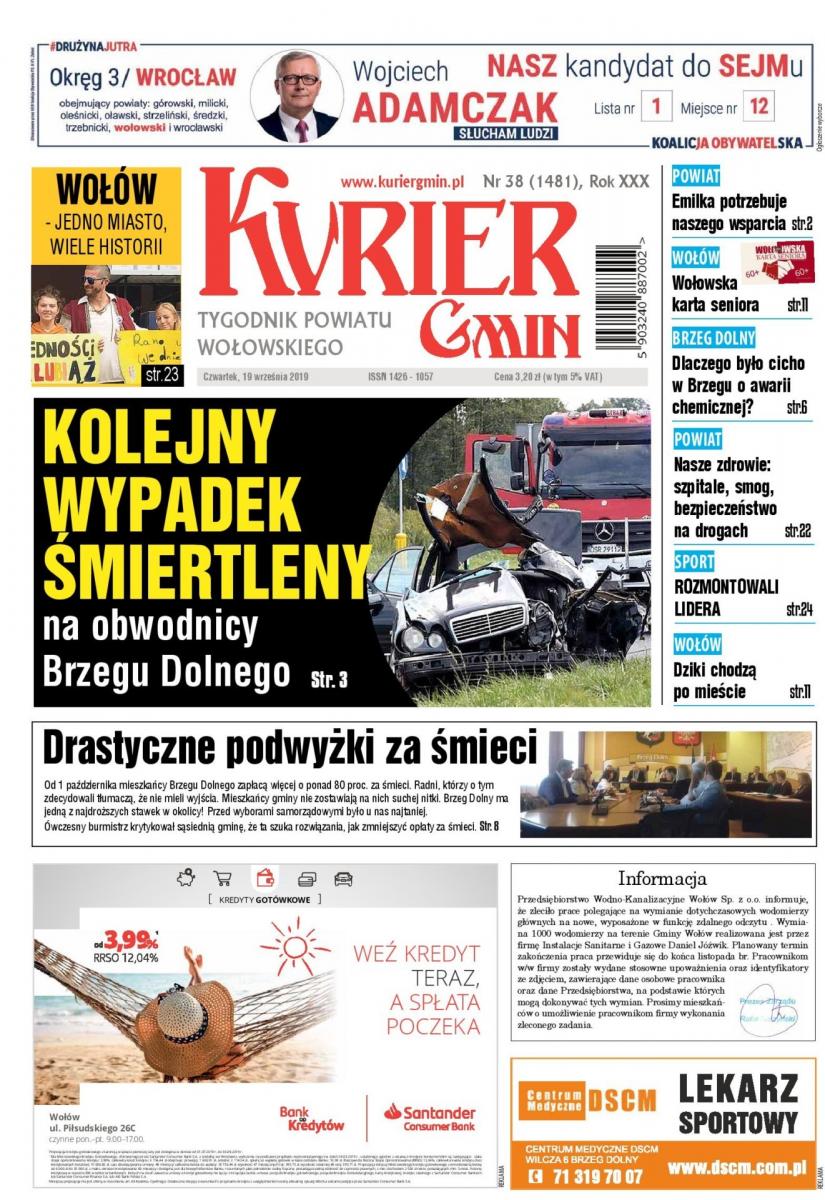 W najnowszym numerze: Kolejny wypadek śmiertelny na obwodnicy Brzegu Dolnego