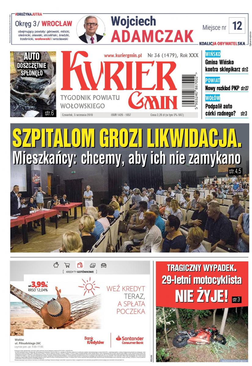 W najnowszym numerze: Szpitalom grozi likwidacja. Mieszkańcy: chcemy, aby ich nie zamykano
