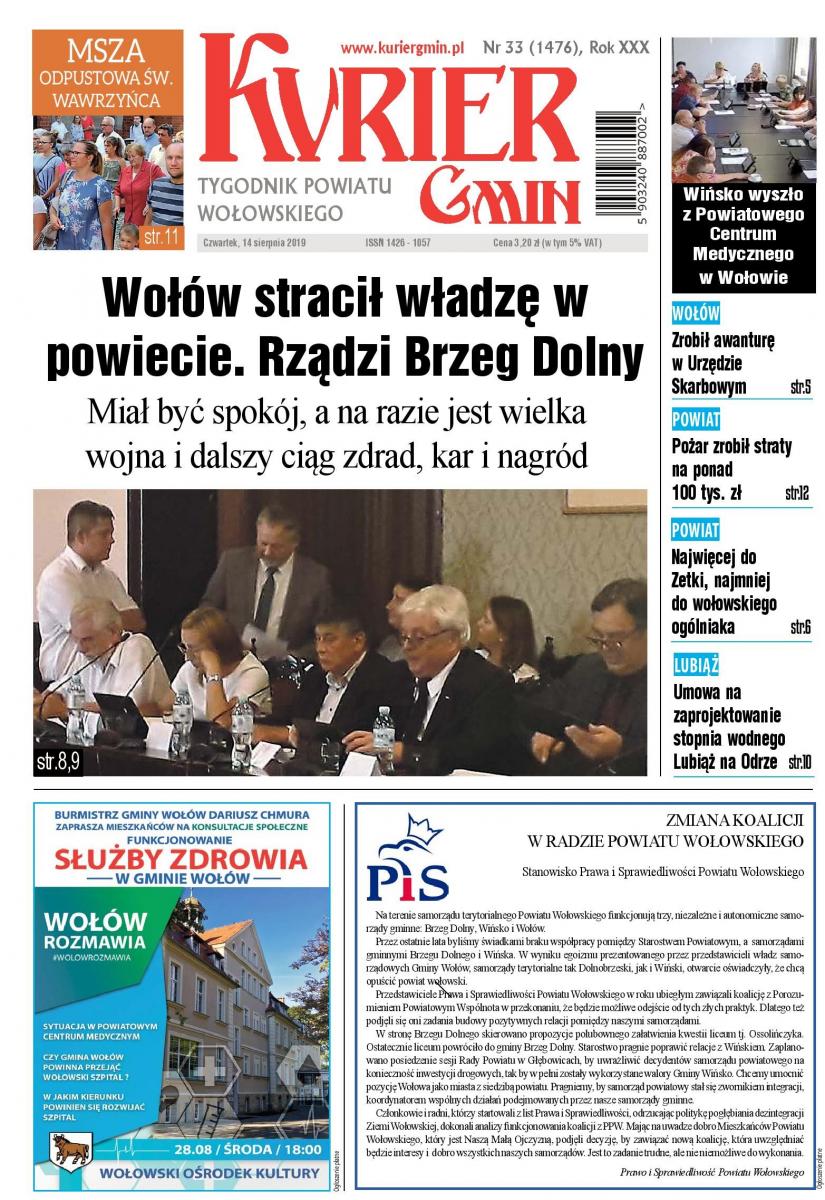 W najnowszym numerze: Wołów stracił władzę w powiecie. Rządzi Brzeg Dolny