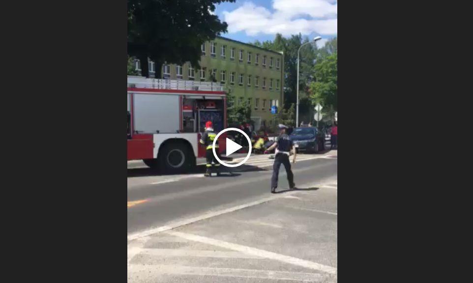 Z ostatniej chwili! W Wołowie potrącono rowerzystkę
