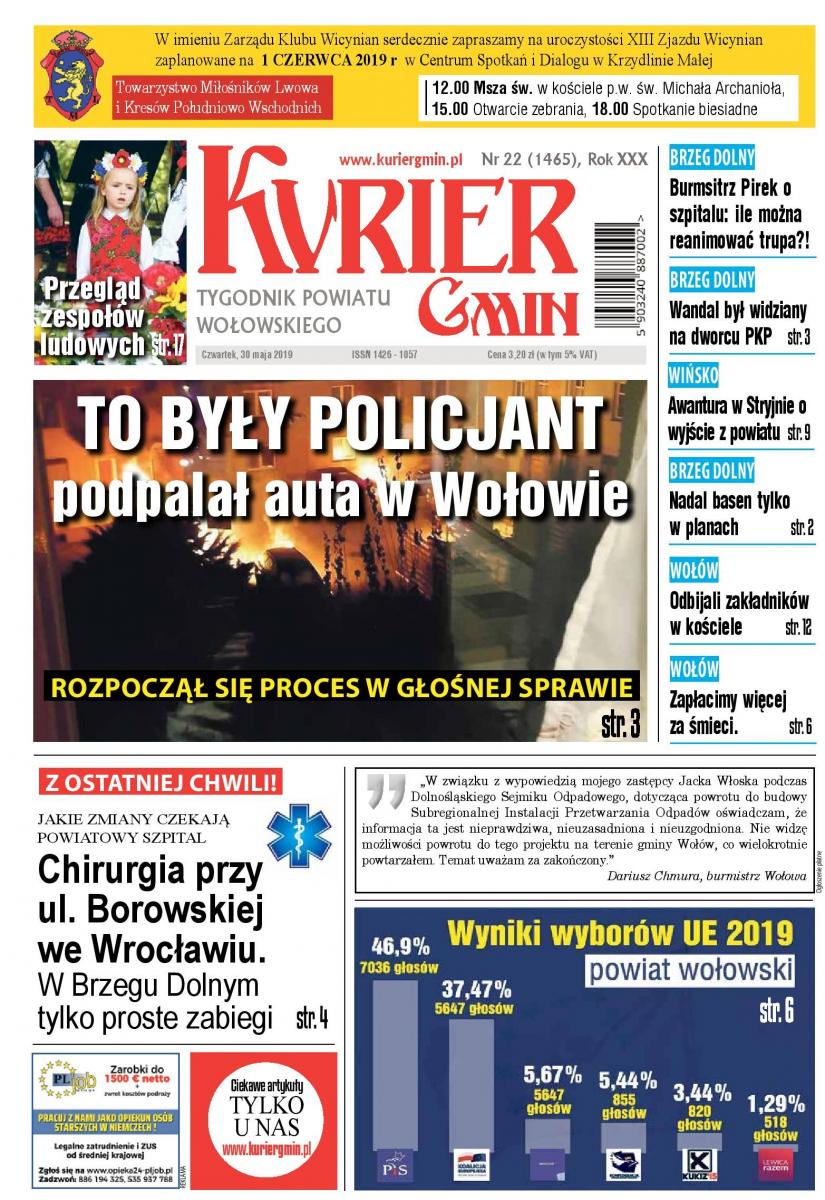 W najnowszym numerze: To były policjant podpalał auta w Wołowie. Rozpoczął się proces w głośnej sprawie