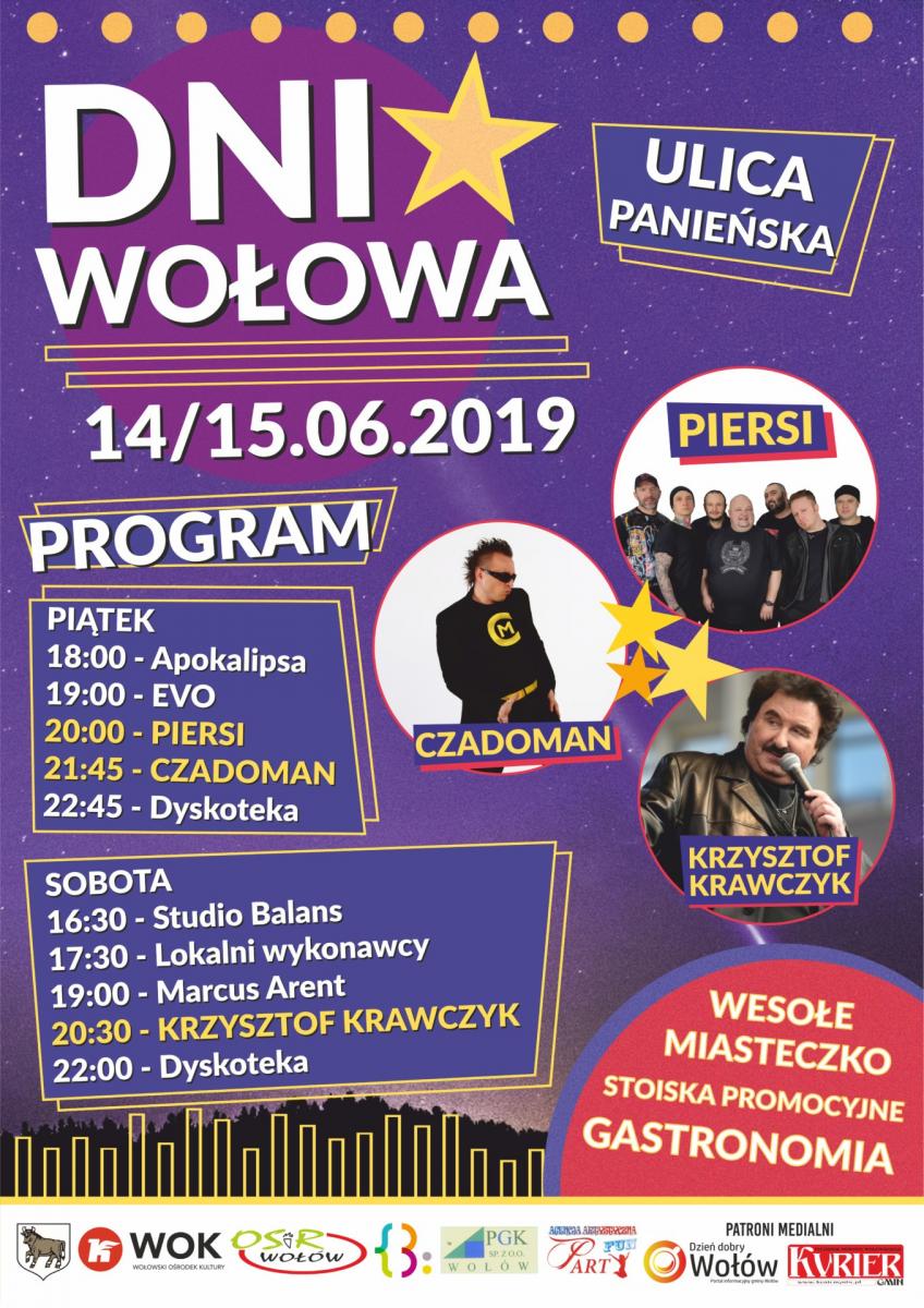 Zobacz kto zagra na tegorocznych dniach Wołowa!