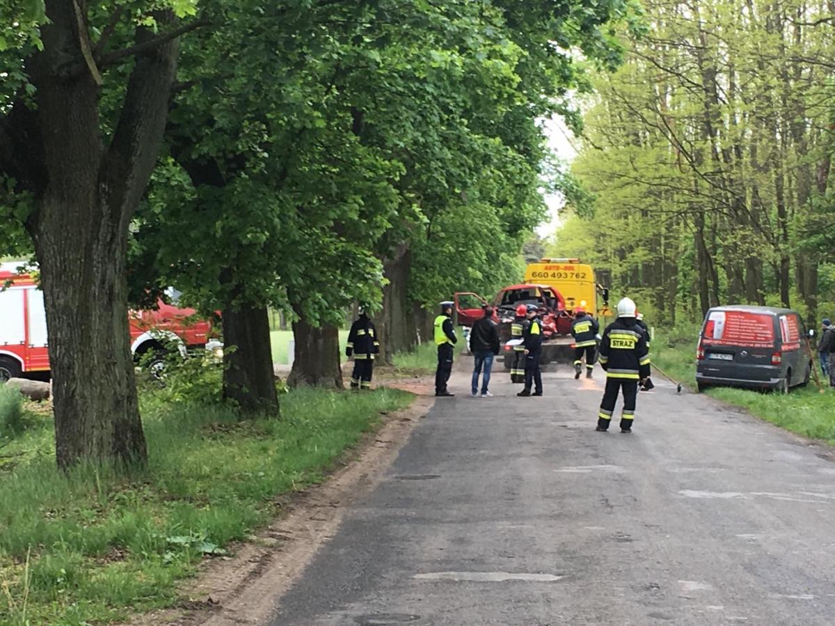 Wypadek w Garwole. Akcja trwa