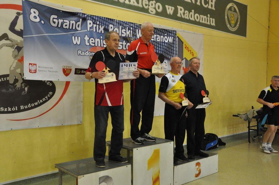 Grand Prix Polski Weteranów w tenisie stołowym. Dolnobrzeżanin na podium