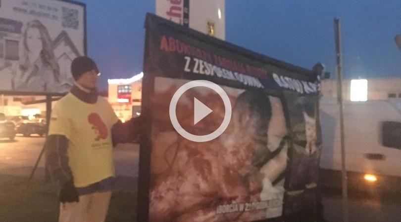 Pikieta w Brzegu Dolnym przeciw aborcji