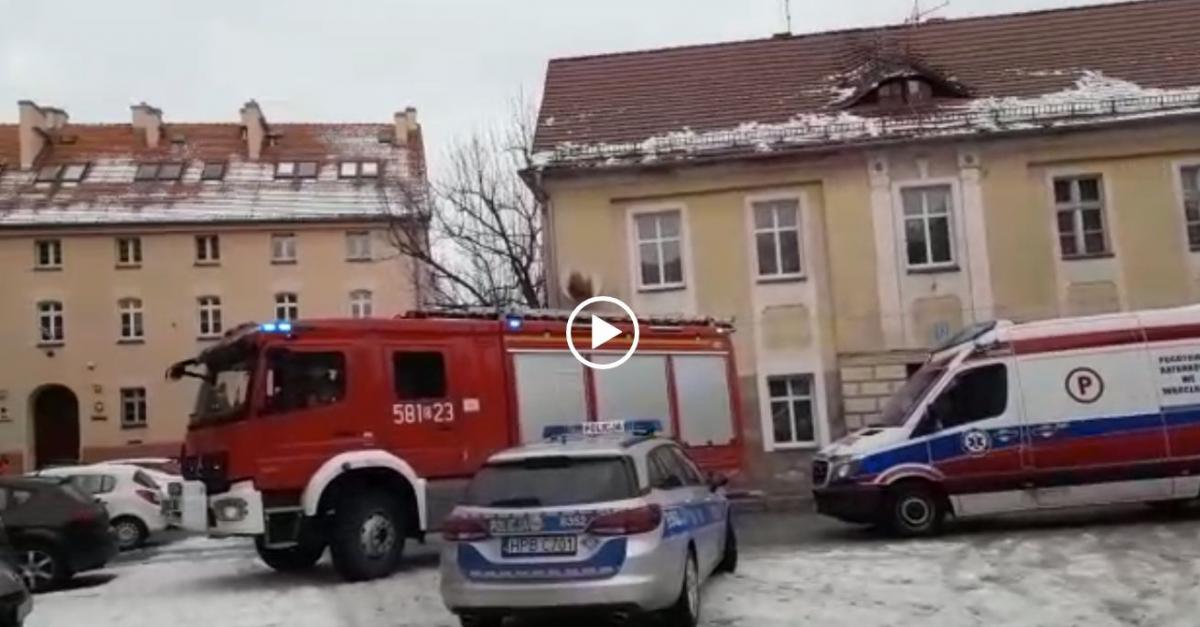Alarm bombowy w wołowskim sądzie