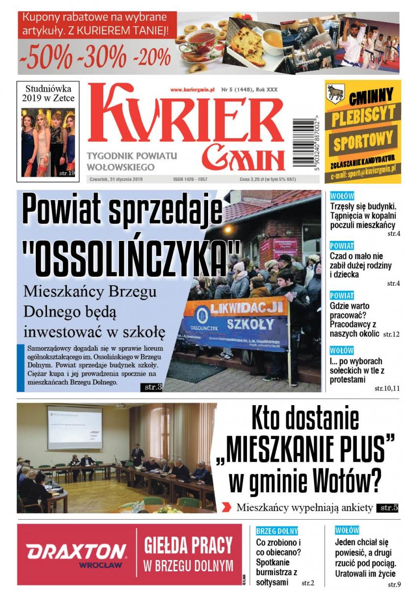 W nowym wydaniu Kuriera Gmin: budżet gminy Wińsko, wybory sołeckie, Gala Kresowa, Ossolińczyk, program Mieszkanie Plus oraz trzęsienie w Wołowie