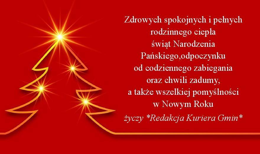 Życzenia od Redakcji Kuriera Gmin