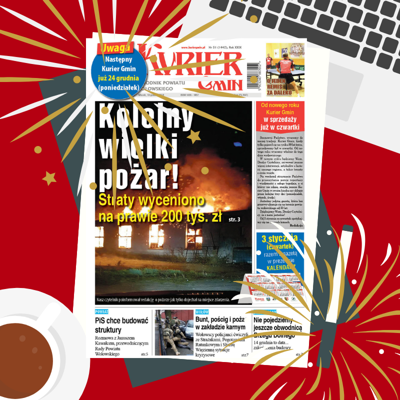 Z nowym rokiem, nowy dzień wydań Kuriera Gmin!