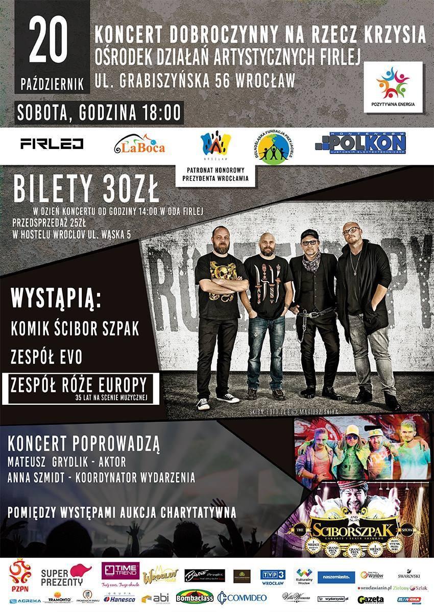 Koncert charytatywny dla Krzysia