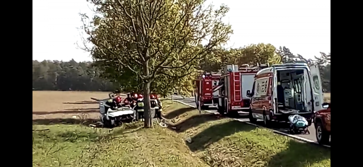 Wypadek na trasie Godzięcin - Lipnica!