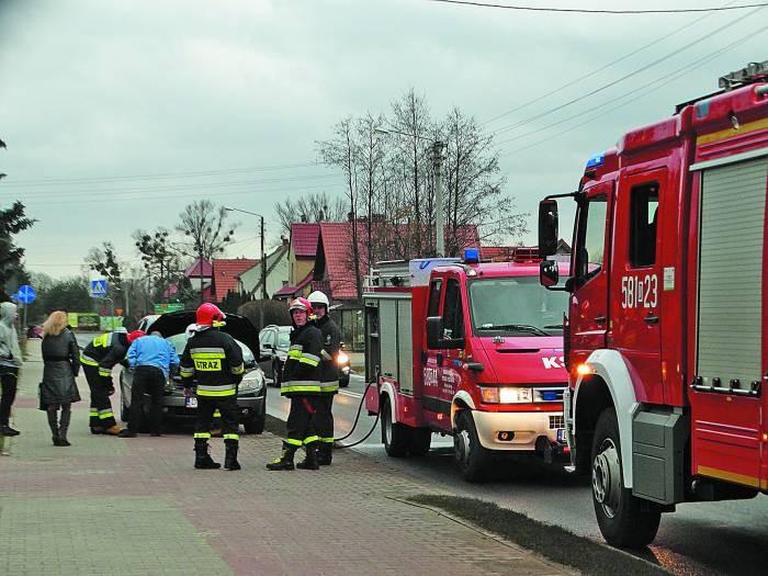 Pożar samochodu w Brzegu Dolnym! [Zdjecia]