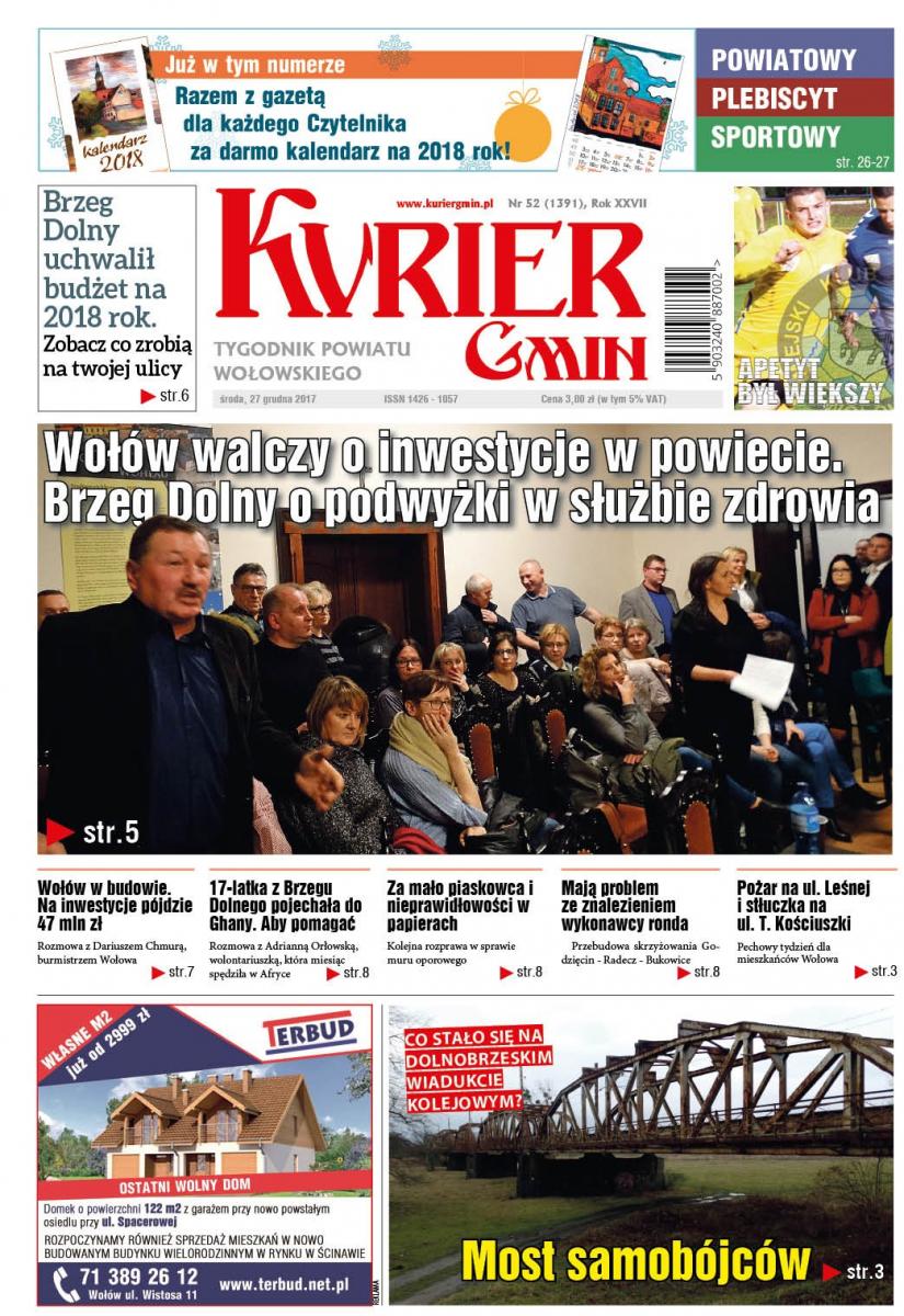 Najnowszy Kurier Gmin już w kioskach. Z kalendarzem na 2018 rok!