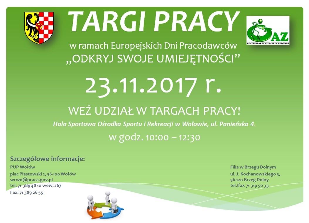 PUP zaprasza na kolejne Targi Pracy w naszym powiecie