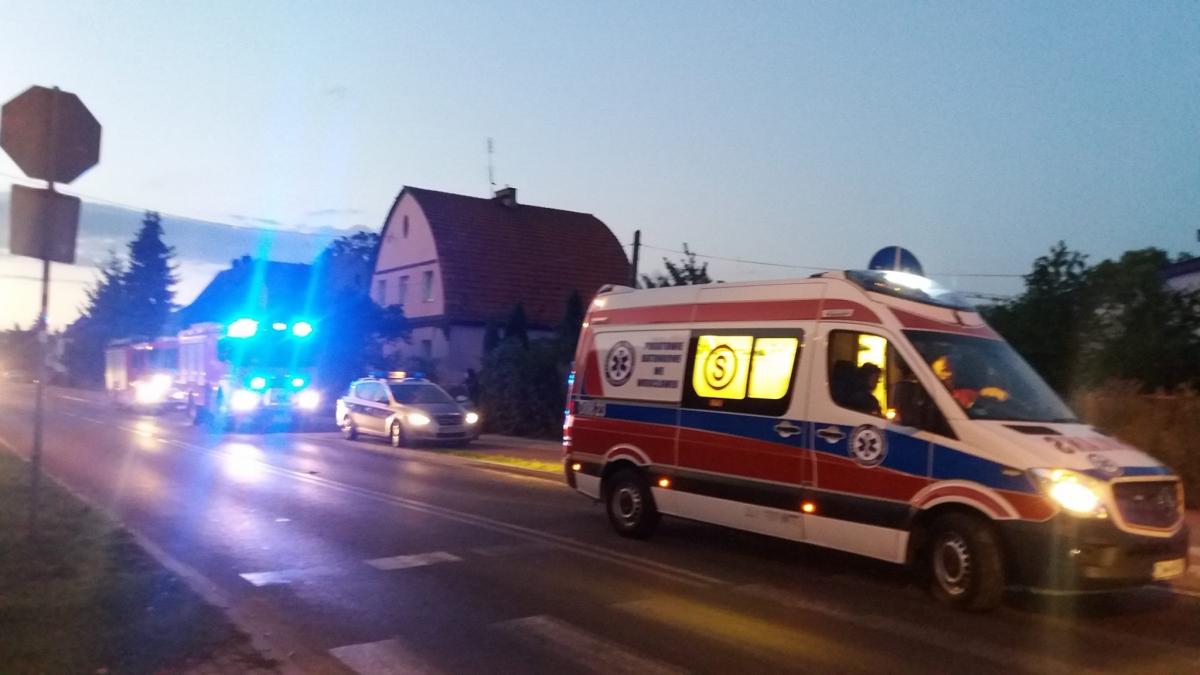 Kierowca zjechał na pobocze (video)