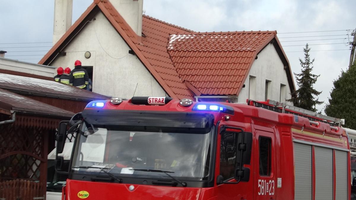 Palił się komin (video)