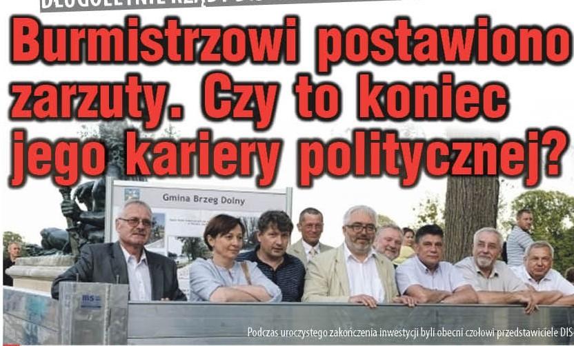 Burmistrzowi postawiono zarzuty. Czy to koniec jego kariery politycznej?