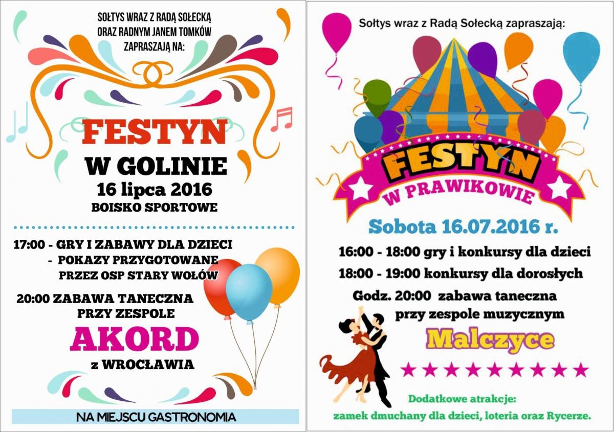 Dziś festyn w Golinie i Prawikowie