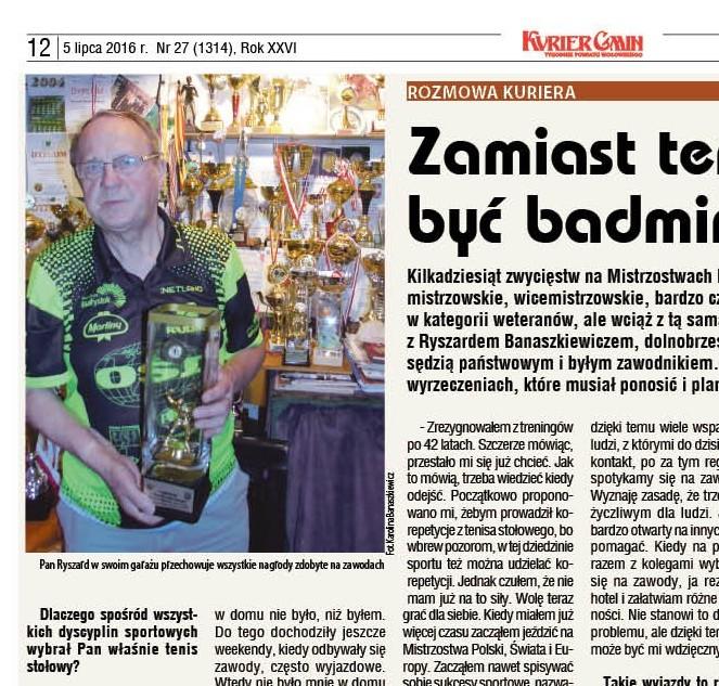 Dodatek dla seniorów - ćwiczenia, kącik literacki i historia znanego trenera