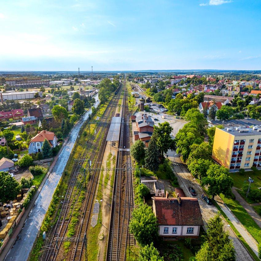 Dworzec PKP w Wołowie w wyjątkowym ujęciu