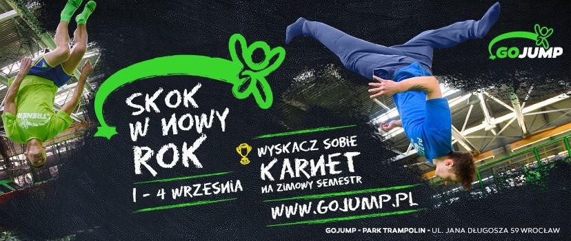 SKOK W NOWY ROK! Rozpoczęcie szkoły w Parku Trampolin GOjump