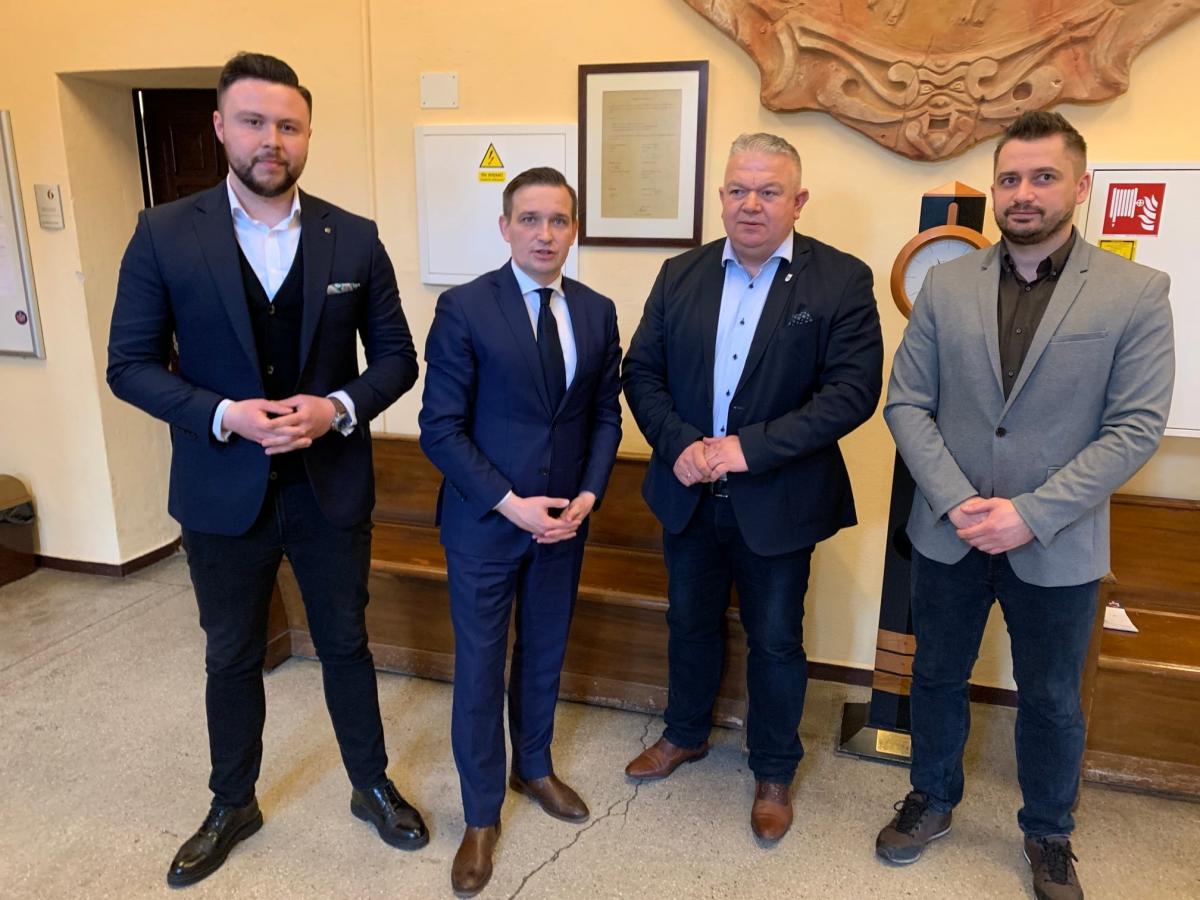 Szef dolnośląskiej Platformy Obywatelskiej na spotkaniu z władzami Wołowa
