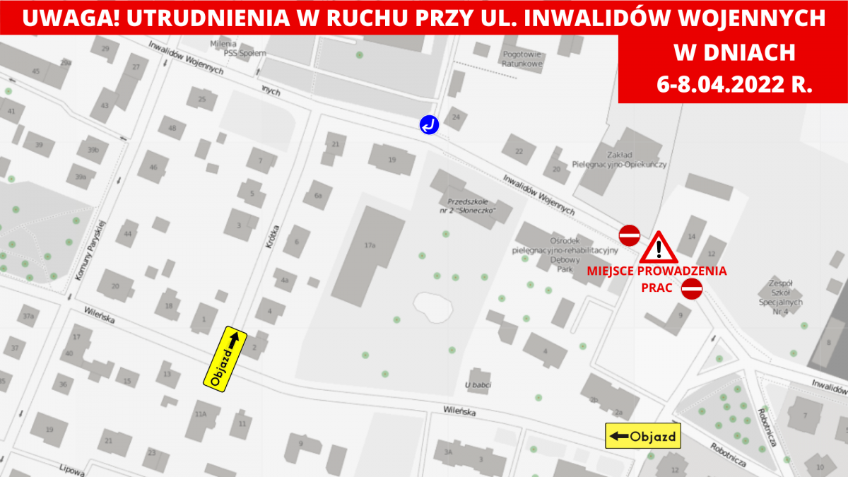 Zastępcza organizacja ruchu w Wołowie obowiązuje od jutra
