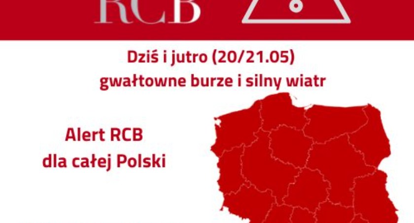 Rządowe Centrum Bezpieczeństwa  ostrzega mieszkańców