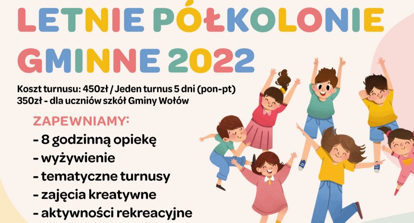Letnie Półkolonie Gminne 2022 w Wołowie – trwają zapisy