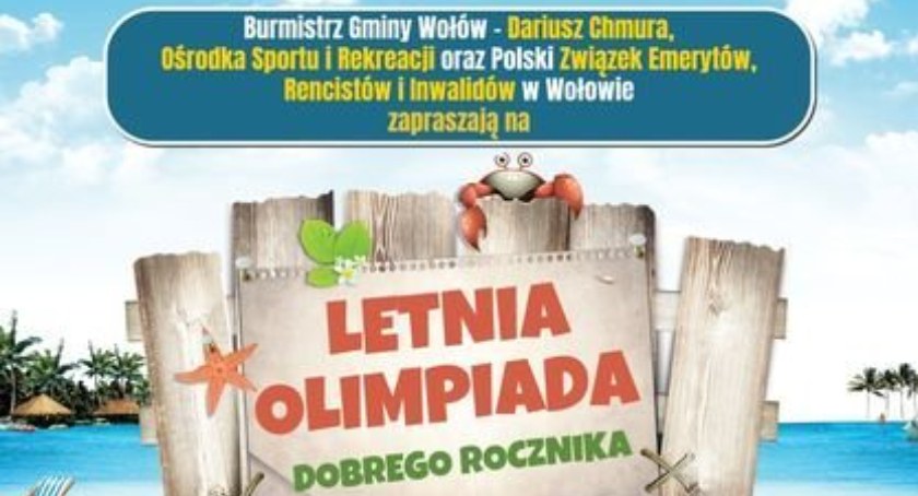Seniorzy zapraszają na Letnią Olimpiadę Dobrego Rocznika