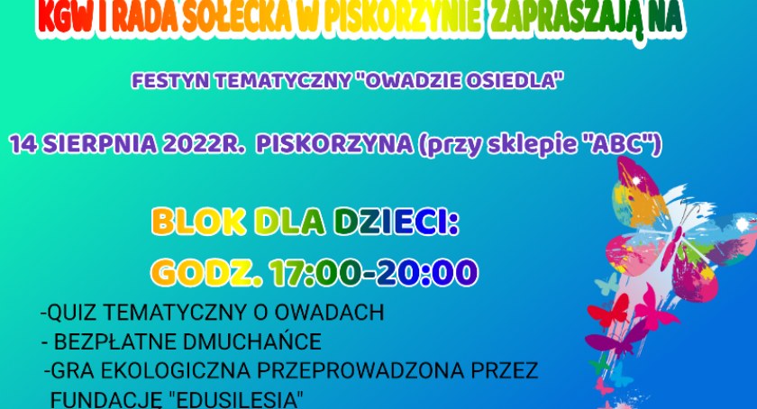 KGW i Rada Sołecka w Piskorzynie zapraszają na festyn