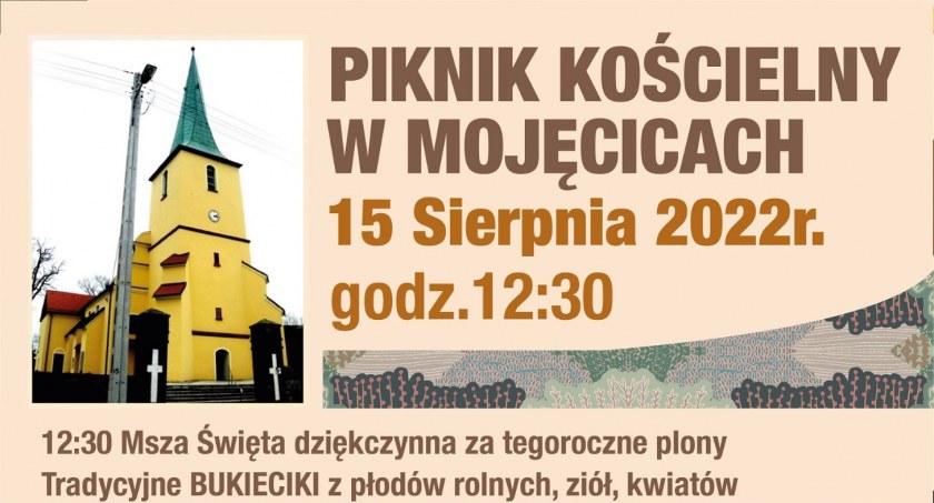 Już w poniedziałek piknik kościelny w Mojęcicach