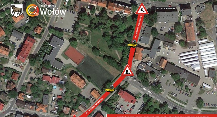 Ważne! Prace drogowe w Wołowie od 28 do 30 września