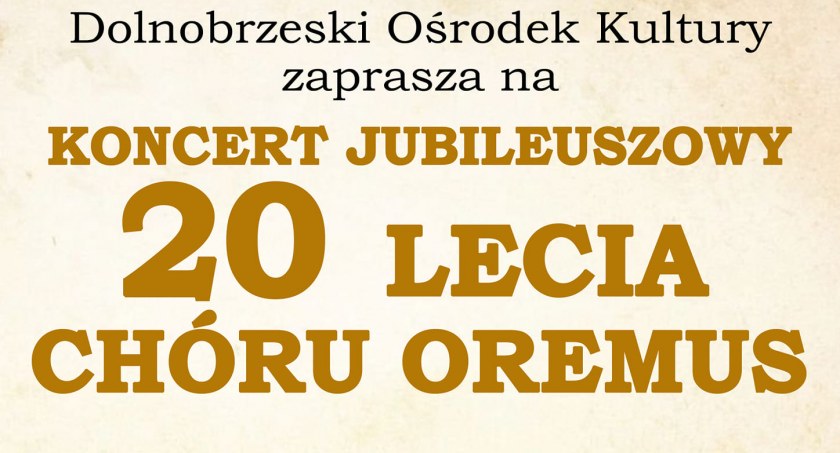 Dolnobrzeski chór świętuje swoje 20-lecie