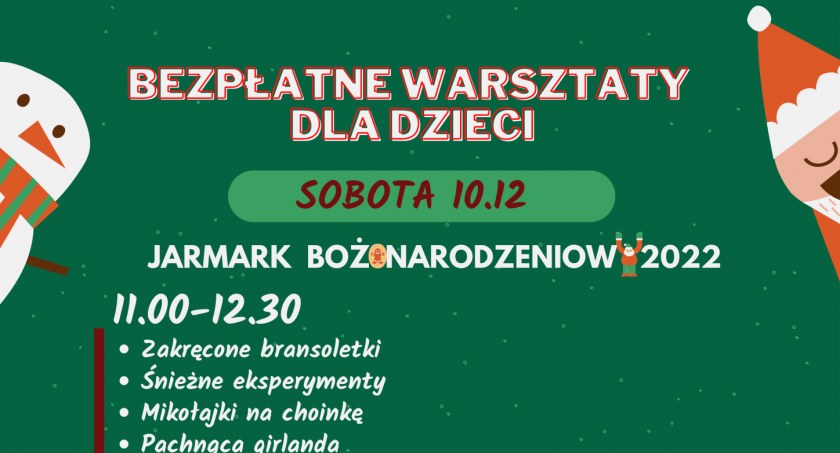 Bezpłatne warsztaty dla najmłodszych już w grudniu