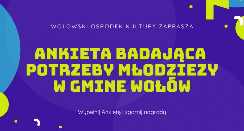 Wołowski Ośrodek Kultury bada potrzeby młodych mieszkańców
