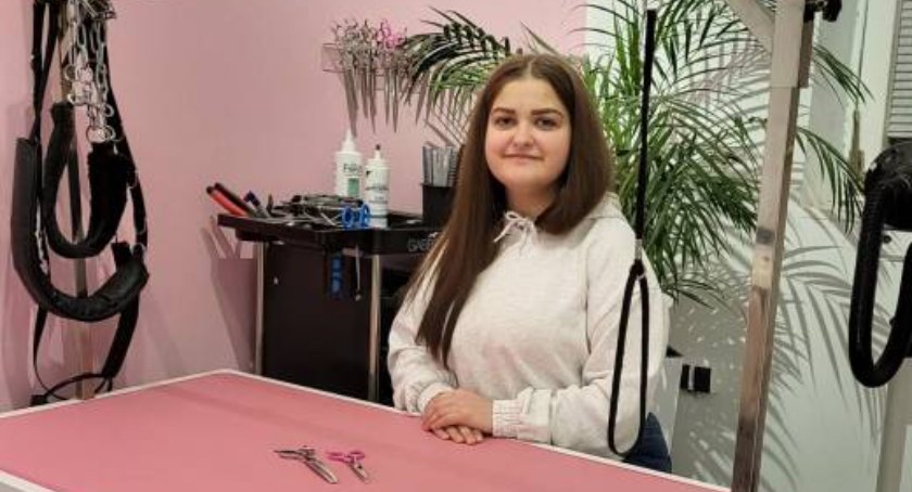 Wystylizuj psa w salonie