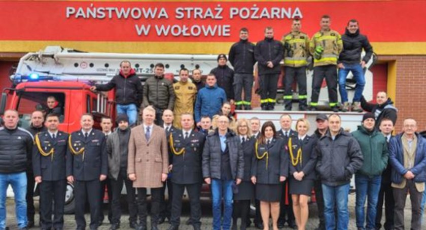 Pożegnanie wołowskich strażaków przechodzących na emeryturę