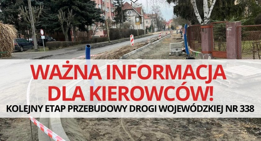 Przebudowa drogi w Wołowie wchodzi w kolejny etap. Będą utrudnienia