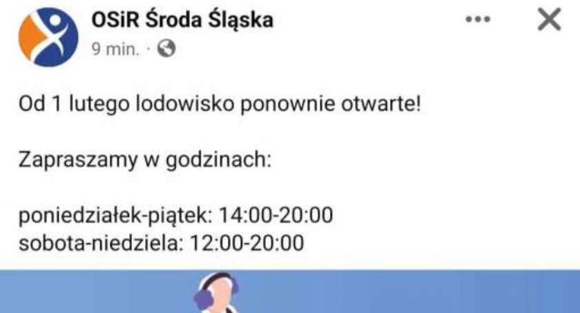 Lodowisko znów zamknięte. Można pojechać do sąsiada