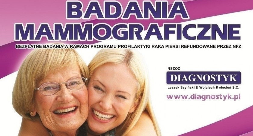 Badanie mammograficzne w Wołowie jeszcze w marcu
