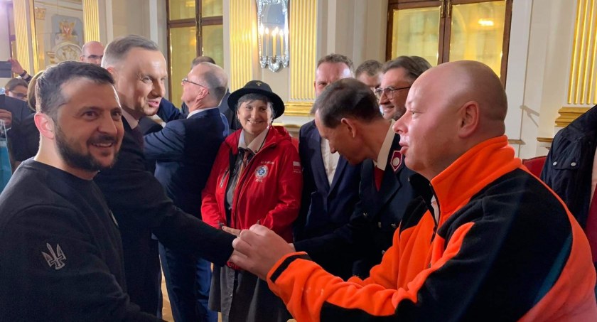 Michał Matraj z Wołowa wyróżniony na Zamku Królewskim za pomoc uchodźcom z Ukrainy