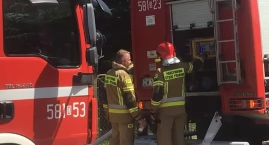 Pożar domu przy ul. Wileńskiej w Wołowie