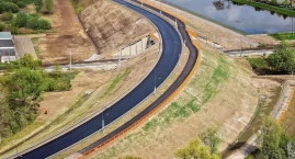 Już w piątek mieszkańcy Wołowa pojadą nową drogą nad wiaduktem 
