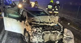 Wypadek w Bukowicach – droga zablokowana