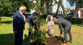  Korzenie współpracy. Na Skwerze Solidarności posadz&hellip;