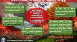 Przypominamy! Wypalanie traw jest nielegalne!
