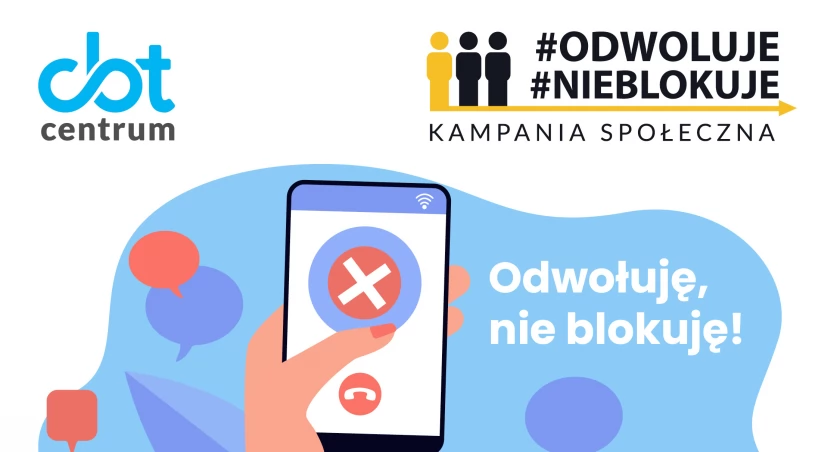 Centrum CBT dołącza do akcji #ODWOLUJE #NIEBLOKUJE