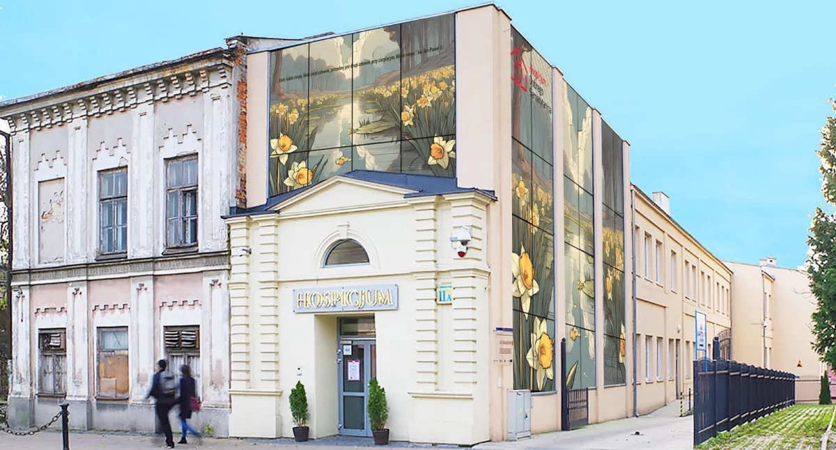 Lubelskie hospicjum z piękną grafiką 