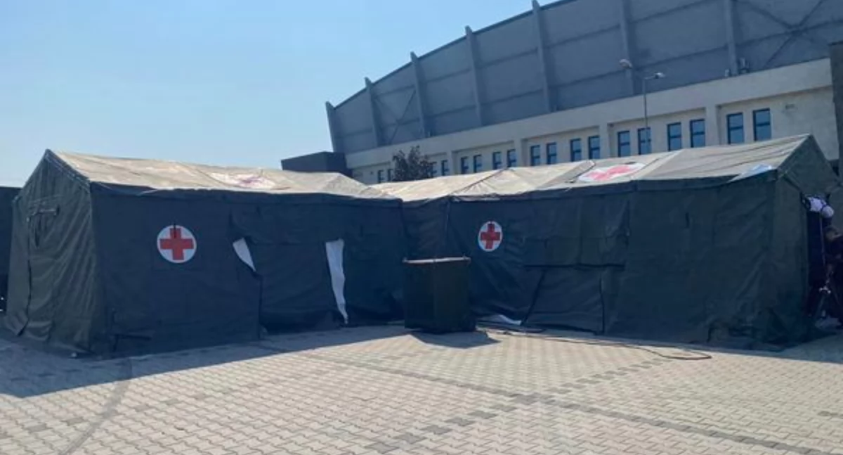 Nysa: Szpital polowy ruszył dziś rano